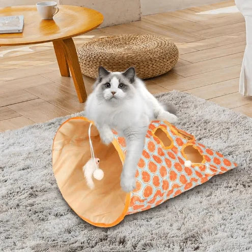 Foldable Cat Tunnel Interactive Pet Toy for Cats