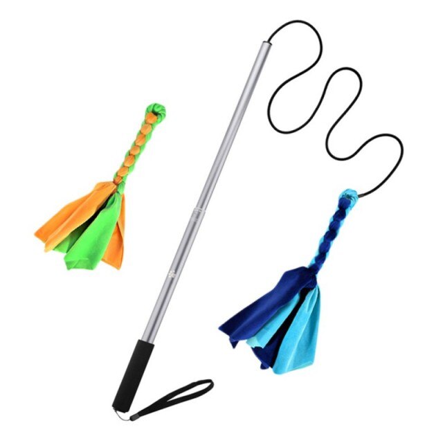 Interactive Dog Cat Feather Toy Feather Teaser Stick Wand Pet Feather Refill Replacement Catcher Product for Kitten-6