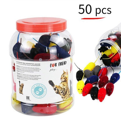 1Set Fun Rainbow Ball Cat Toy Colorful Ball Interactive Pet Kitten Scratch Natural Foam Ball Training Pet Supplies Product-6