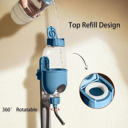 Pet Water Bottle For Cage Crate Water Dispenser For Small Animal Rabbit Guinea Pig Chinchilla Ferret Squirrel Hedgehog