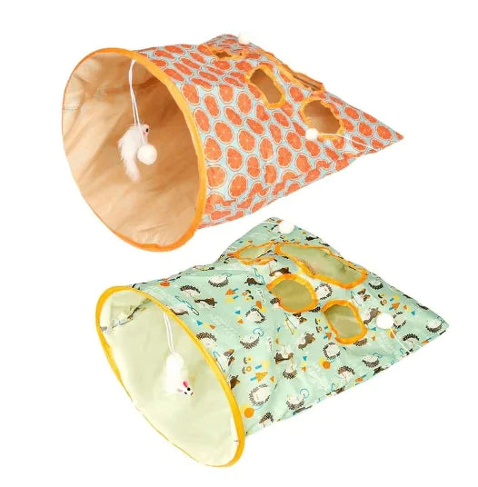 Foldable Cat Tunnel Interactive Pet Toy for Cats