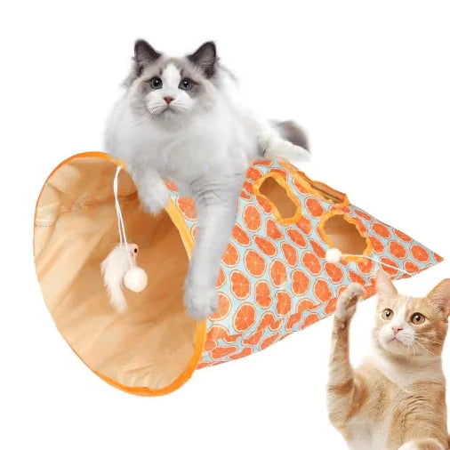 Foldable Cat Tunnel Interactive Pet Toy for Cats