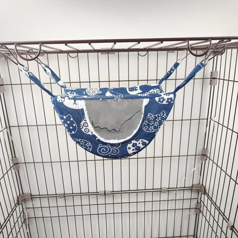 Ferret Hammock for Cage ，Guinea Pig Hideout Mouse Hammock Ferret