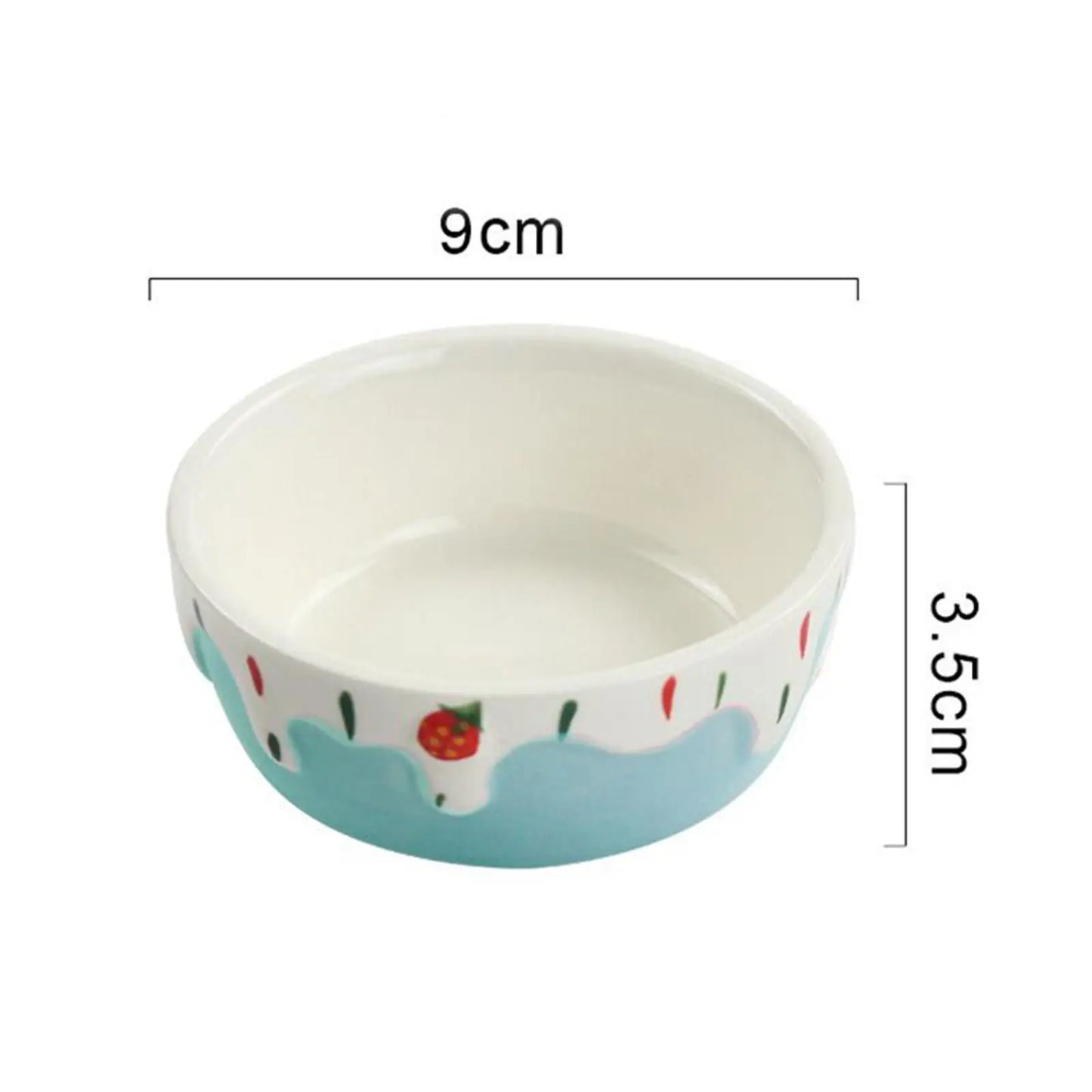 Hamster Food Bowl Easy to Clean Stable Anti Spill Portable Rabbit Food