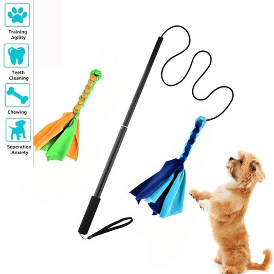 Interactive Dog Cat Feather Toy Feather Teaser Stick Wand Pet Feather Refill Replacement Catcher Product for Kitten-0