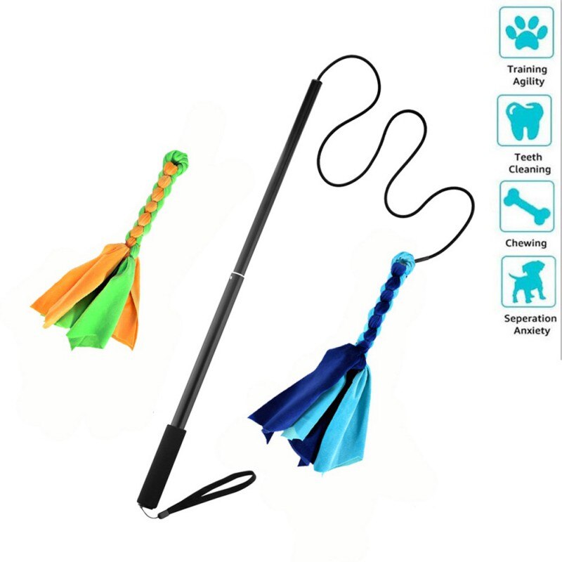 Interactive Dog Cat Feather Toy Feather Teaser Stick Wand Pet Feather Refill Replacement Catcher Product for Kitten-3